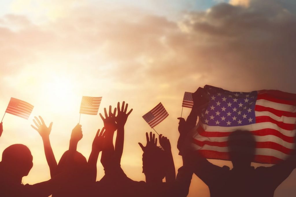 usa flags